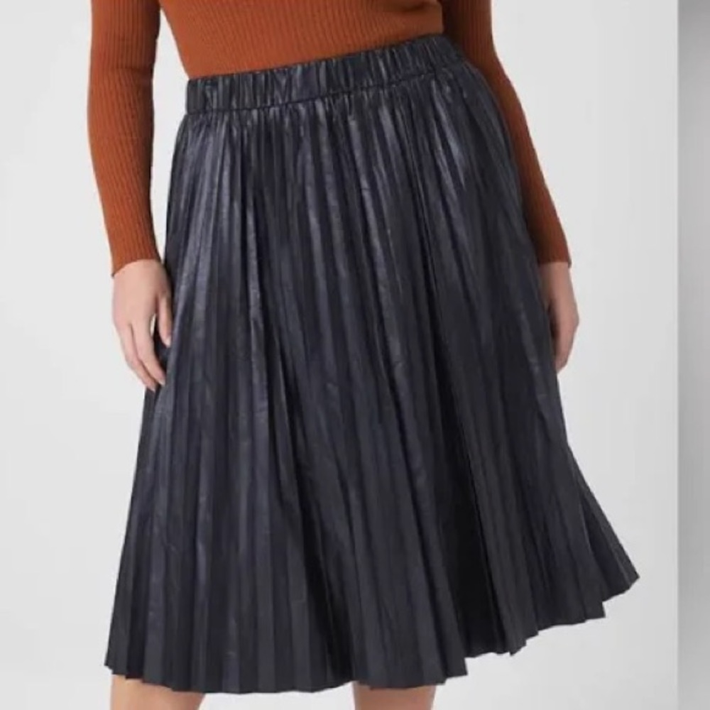 Lane Bryant pleated leather skirt (faux) size 18/20